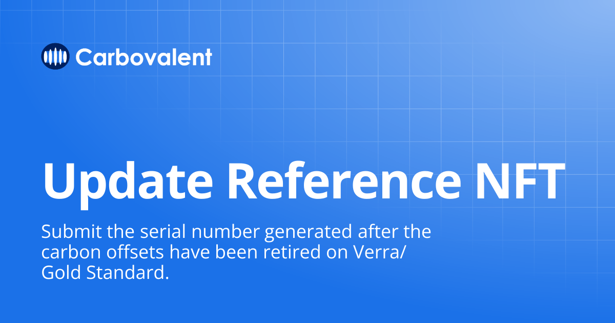 Update Reference NFT | Carbovalent